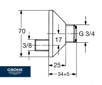 MEDIDAS RACOR en S GROHE